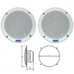 60W inbouw marine speakers