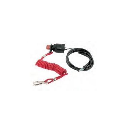 Dead man's cord with switch Yamaha 30 HP. Original: 6/8/25 & 6E9-82575-00, 6E9-82575-02