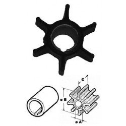 johnson, evinrude, staartstuk, onderdelen, 9-9, 15, pk, impeller