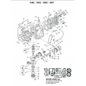 NR: 54 - Yamaha Zuiger Origineel: 688-11635-03 - Piston (0.25MM o/s)