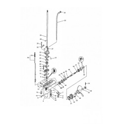 4 & 5 pk Yamaha - Staartstuk Onderdelen