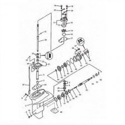 9.9 & 15 pk (Vanaf 1998) Yamaha - Staartstuk Onderdelen