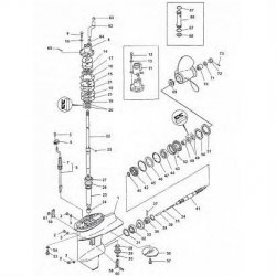 20C/CM-25D/DE-C25-30A/C Yamaha - Staartstuk Onderdelen