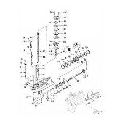 25J/JEO/ESH & 30DE/DEO/D/DMH/DEL/ELH Yamaha - Staartstuk Onderdelen