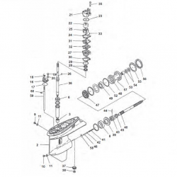 75A/AED/AEDL/AET/AEHD/AEDX & 85A/AE/AET/AEDL/AEDX Yamaha - Staartstuk Onderdelen