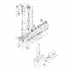 115B/C/CETO/TXRZ/TLRA & 130BETO/TLRA/TLRZ Yamaha - Staartstuk Onderdelen