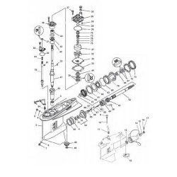 150F & 200F V6 (1984 +) Yamaha - Staartstuk Onderdelen