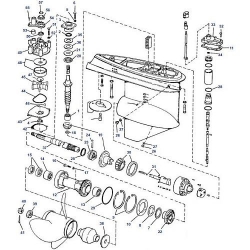 Evinrude hydraulique Maj V6 (1976-1978)