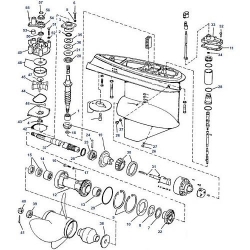 Déplacement hydraulique de Johnson V6 (1976-1978)