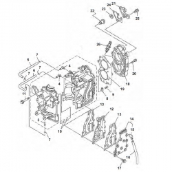 9.9F 13.5AMH & 15F - Motorblok Onderdelen