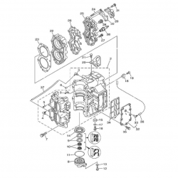 E40X 40XMH E40XMH 40XW & 40XWT - Motorblok Onderdelen 