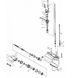 3.9, 4, 4.5, 6, 7.5 & 9.8 pk (1975-1986) Mercury - Staartstuk Onderdelen